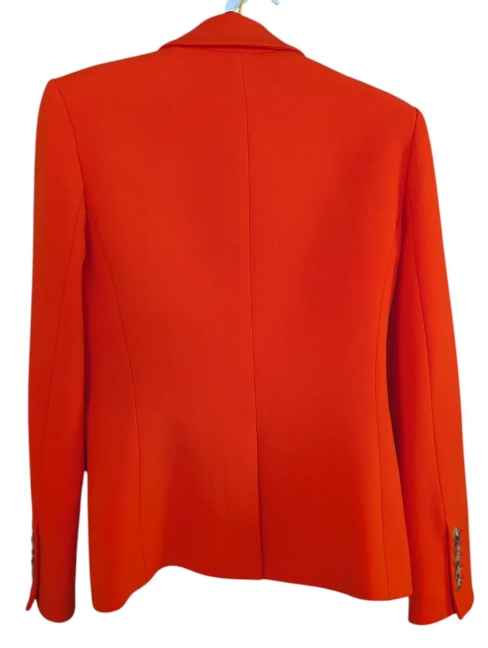 Veronica Beard Aire Dickey Blazer in a vibrant tomato red color ....Size 2 - Picture 9 of 10